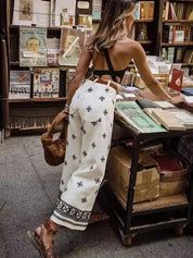 Chic Vintage Boho Linen Trousers for Women by VINA - Lizabella Fashion -  -  - Chic Vintage Boho Linen Trousers for Women by VINA - Lizabella Fashion - #tag1# - #tag2#
