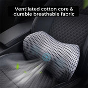 Comfortwave Lumbar Support Cushion | Per sollievo dalla parte bassa della schiena - design ergonomico per ufficio - guida e uso domestico 7