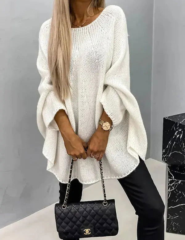 Cozy Chic: Women's Knitted Sweater by ELLA - Lizabella Fashion -  -  - Cozy Chic: Women's Knitted Sweater by ELLA - Lizabella Fashion - #tag1# - #tag2#