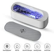 Dispositivo di pulizia UV per occhiali, smartphone e gioielli, rimuove impronte, olio, ossido, residui e odori. Tecnologia avanzata, design compatto.