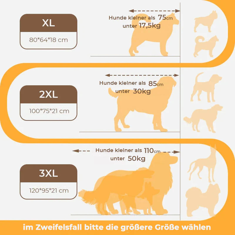 Cuccia ortopedica per cani – Cuccia per cani grande e spessa con supporto per il collo e fodera rimovibile e lavabile 8