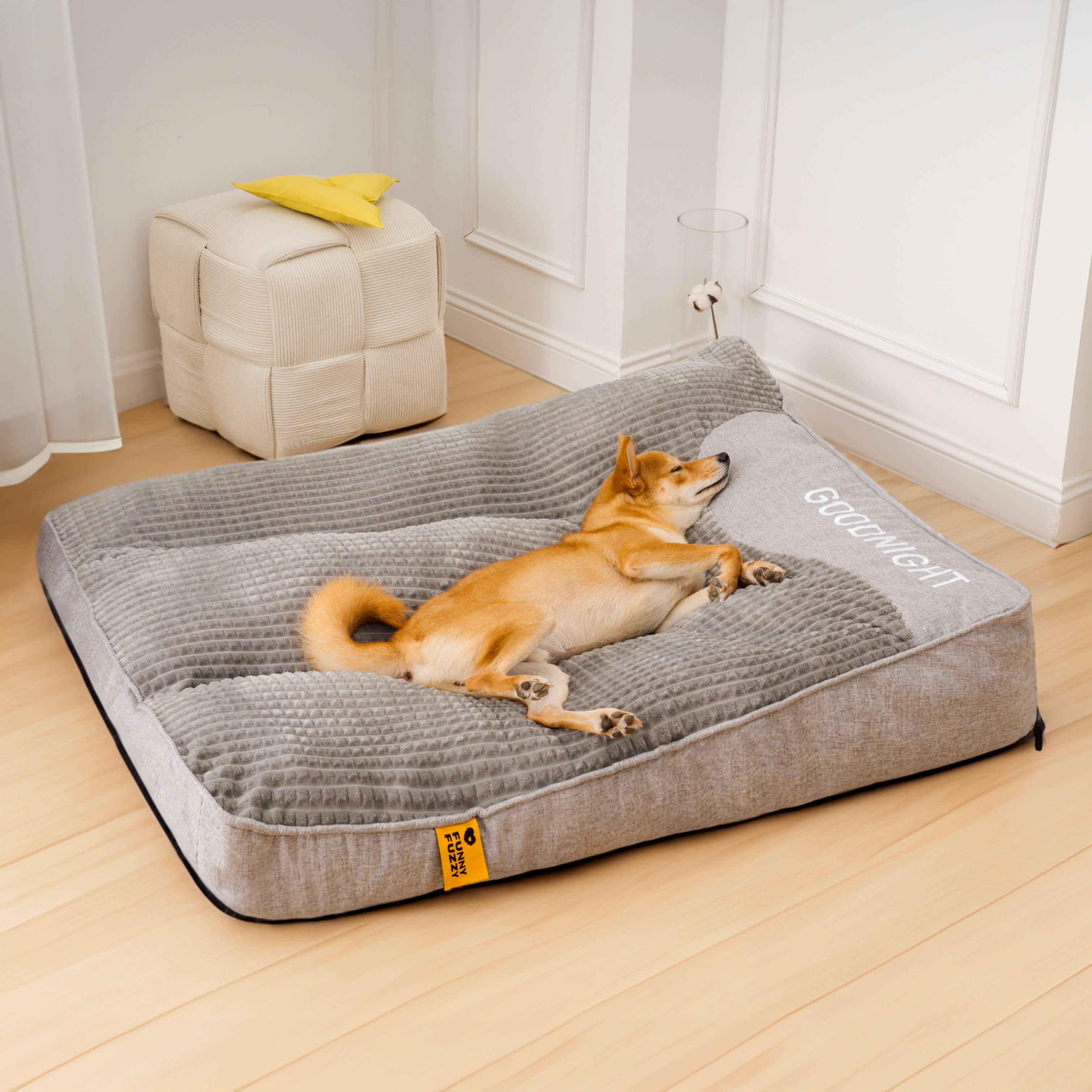 Cuccia ortopedica per cani – Cuccia per cani grande e spessa con supporto per il collo e fodera rimovibile e lavabile 9