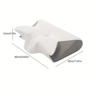 Cuscino cervicale in memory foam a forma di farfalla con braccioli per chi dorme su un fianco o sulla schiena 7