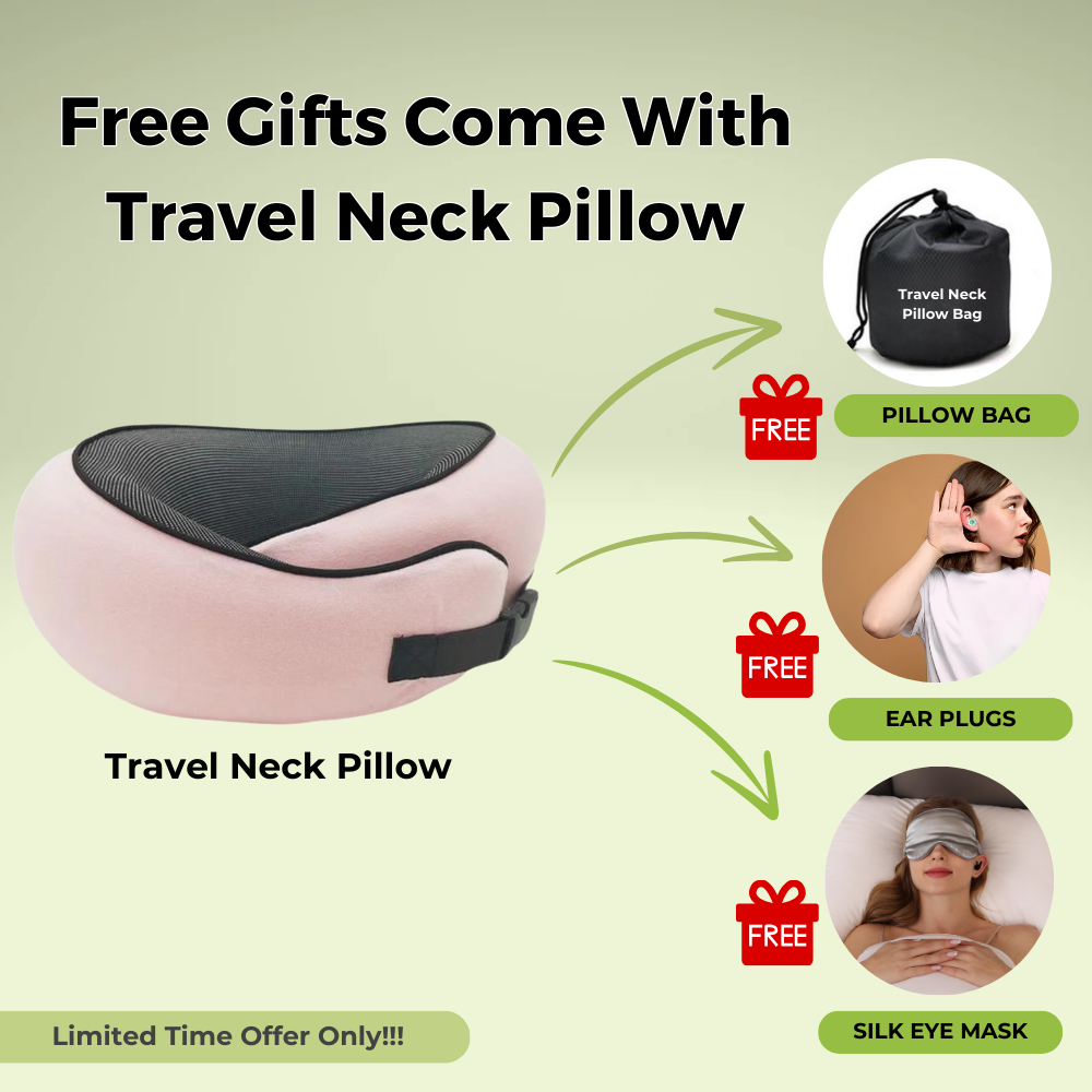 Cuscino da viaggio per il collo - Supporto cervicale comodo e completo - Acquista 1 e ricevi 1 gratis 2