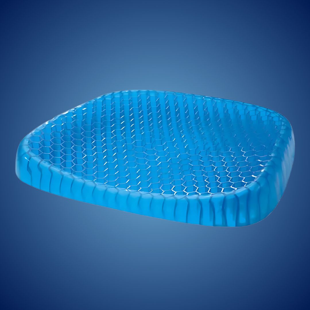 Cuscino di sedile in gel ortopedico di comfortgel | Aiuto a pressione - Dolore al cespuglio - Supporto sulla parte bassa della schiena - Per sedia da ufficio - auto - uso sedia a rotelle 2