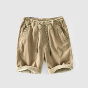  Shorts a corda da uomo - leggermente traspirante - vita elastica - abbigliamento casual arrotolato-2
