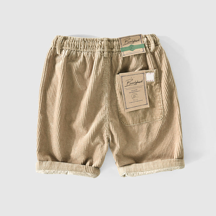  Shorts a corda da uomo - leggermente traspirante - vita elastica - abbigliamento casual arrotolato-6