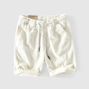  Shorts a corda da uomo - leggermente traspirante - vita elastica - abbigliamento casual arrotolato-4