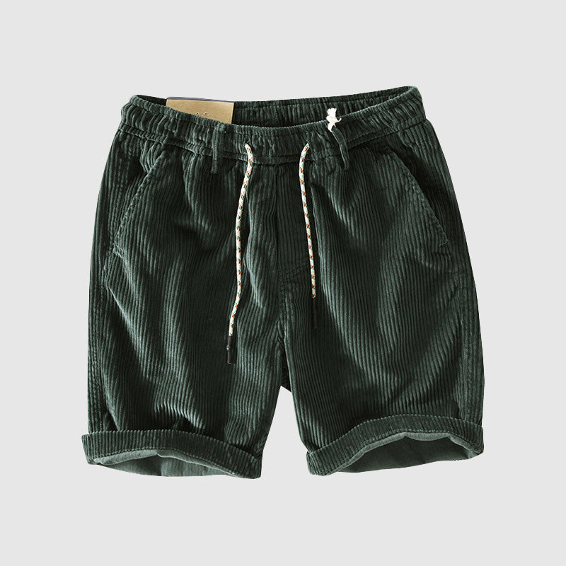  Shorts a corda da uomo - leggermente traspirante - vita elastica - abbigliamento casual arrotolato-3