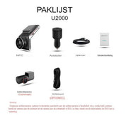 Dashcam 4K anteriore e posteriore | Visione notturna e modalità parcheggio 24 ore su 24 | DriveCam | Obiettivo F1.8 2