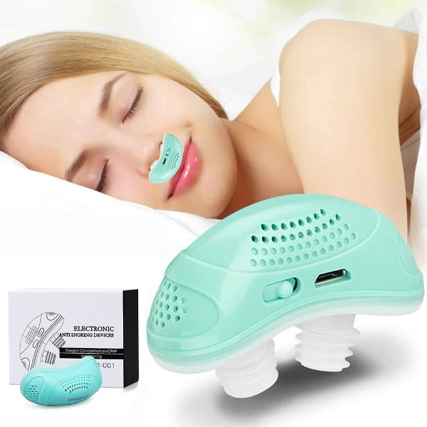 Dispositivo Micro CPAP per l'apnea notturna da viaggio e antirussamento - Alternativa CPAP 0