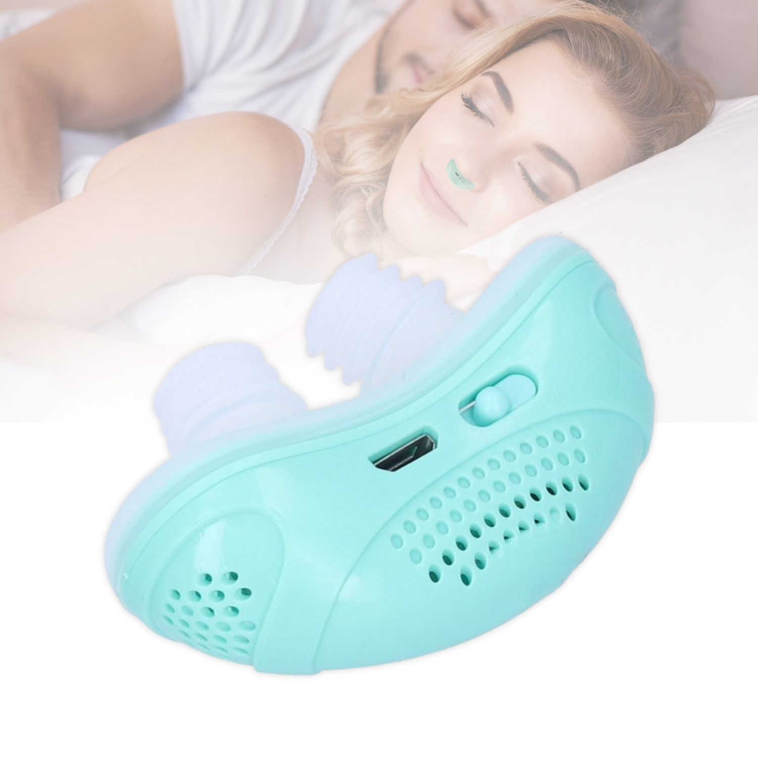 Dispositivo Micro CPAP per l'apnea notturna da viaggio e antirussamento - Alternativa al dispositivo CPAP 0