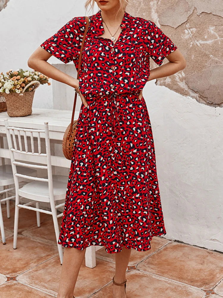 Eden | Chic Bohemian Midi Dress Perfect for Summer - Lizabella Fashion -  -  - Eden | Chic Bohemian Midi Dress Perfect for Summer - Lizabella Fashion - #tag1# - #tag2#