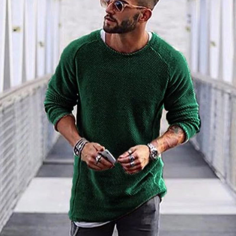 Edwards | Cozy Long-Sleeve Sweater for Men - Lizabella Fashion -  -  - Edwards | Cozy Long-Sleeve Sweater for Men - Lizabella Fashion - #tag1# - #tag2#