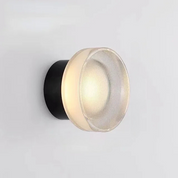 Elegante applique rotonda con LED - Nero, 15W Design moderno per soggiorno e camera da letto 12