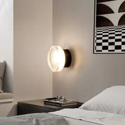 Elegante applique rotonda con LED - Nero, 15W Design moderno per soggiorno e camera da letto 3