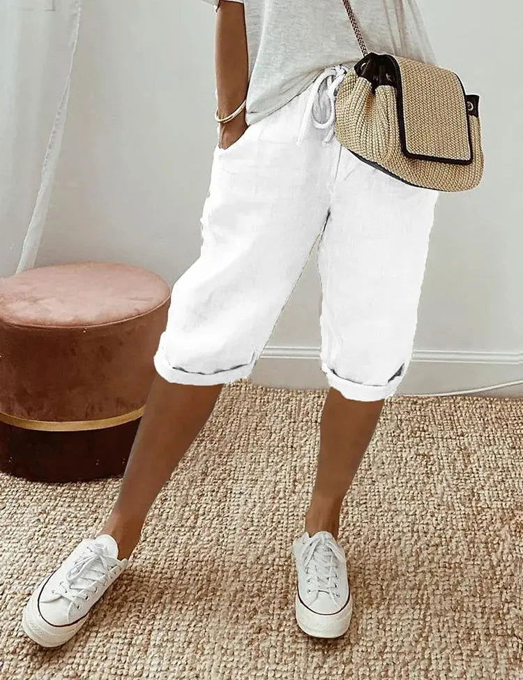 Elevate Your Comfort: Stylish Knee-Length Pants for Women by BELLA - Lizabella Fashion -  -  - Elevate Your Comfort: Stylish Knee-Length Pants for Women by BELLA - Lizabella Fashion - #tag1# - #tag2#