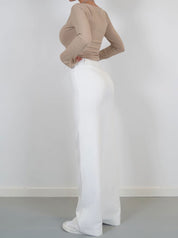 Elevate Your Style with AMY's Wide-Leg Chic Trousers for Women - Lizabella Fashion -  -  - Elevate Your Style with AMY's Wide-Leg Chic Trousers for Women - Lizabella Fashion - #tag1# - #tag2#