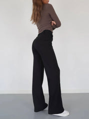 Elevate Your Style with AMY's Wide-Leg Chic Trousers for Women - Lizabella Fashion -  -  - Elevate Your Style with AMY's Wide-Leg Chic Trousers for Women - Lizabella Fashion - #tag1# - #tag2#