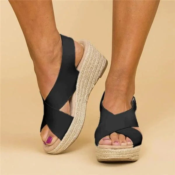 Espadrillas Ortopediche con Zeppa Comode per Donna 2