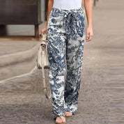 FLORA | Chic Floral Print Pants for Women - Lizabella Fashion