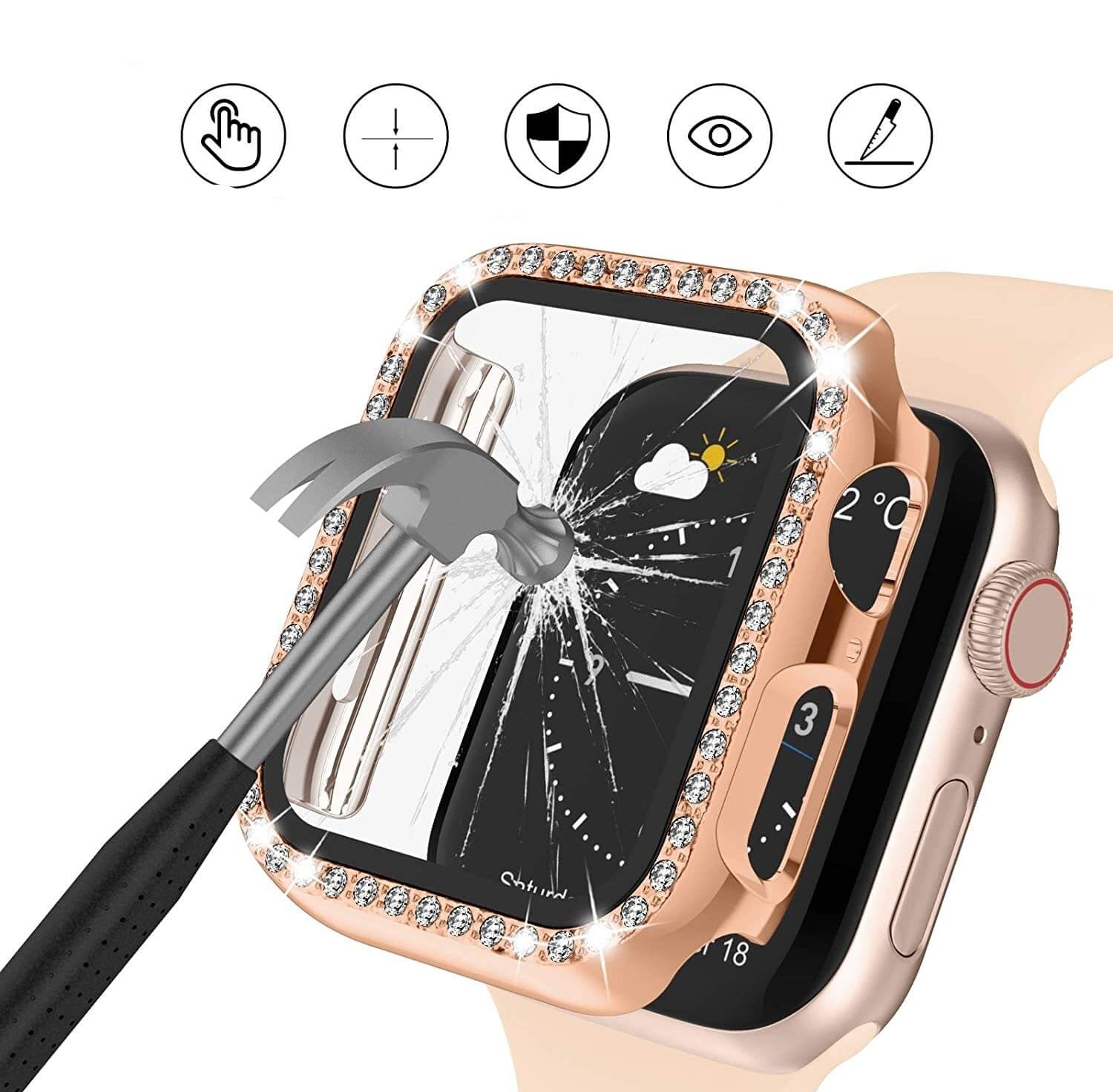 Gancio diamantato per Apple Watch 4