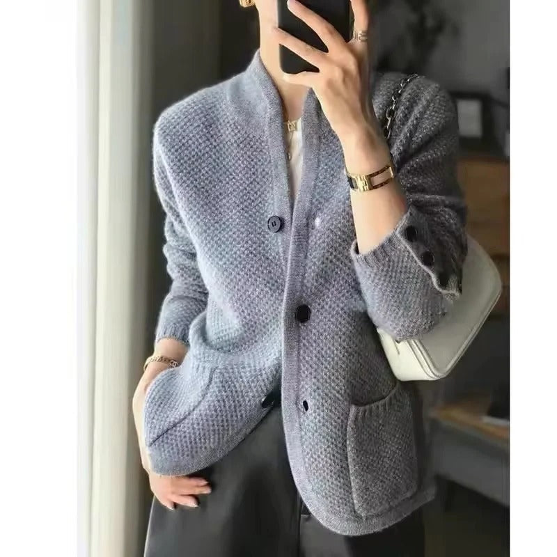 Giacca in maglia di lana spessa per il freddo inverno 1