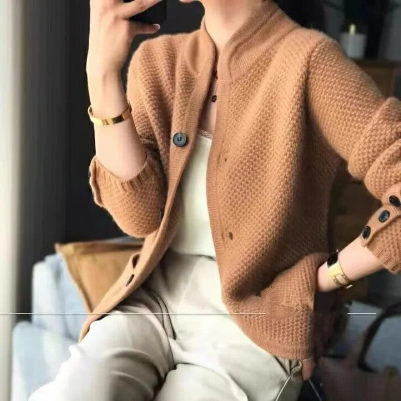 Giacca in maglia di lana spessa per il freddo inverno 2