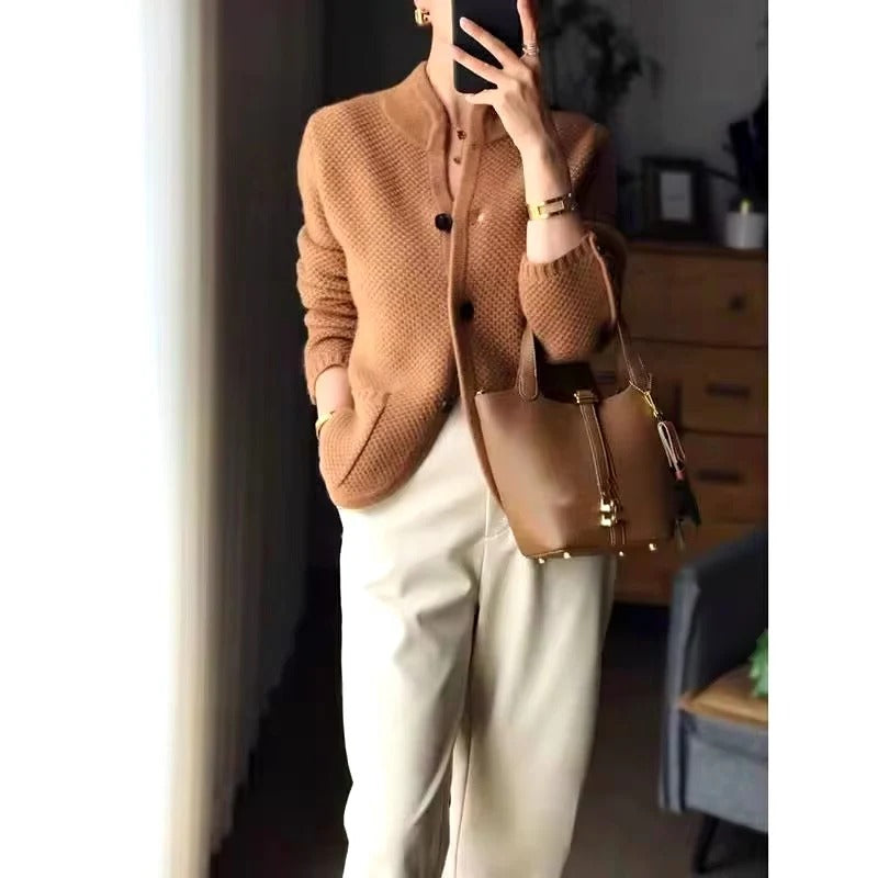 Giacca in maglia di lana spessa per il freddo inverno 3