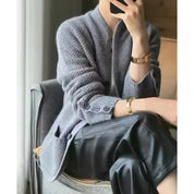 Giacca in maglia di lana spessa per il freddo inverno 4