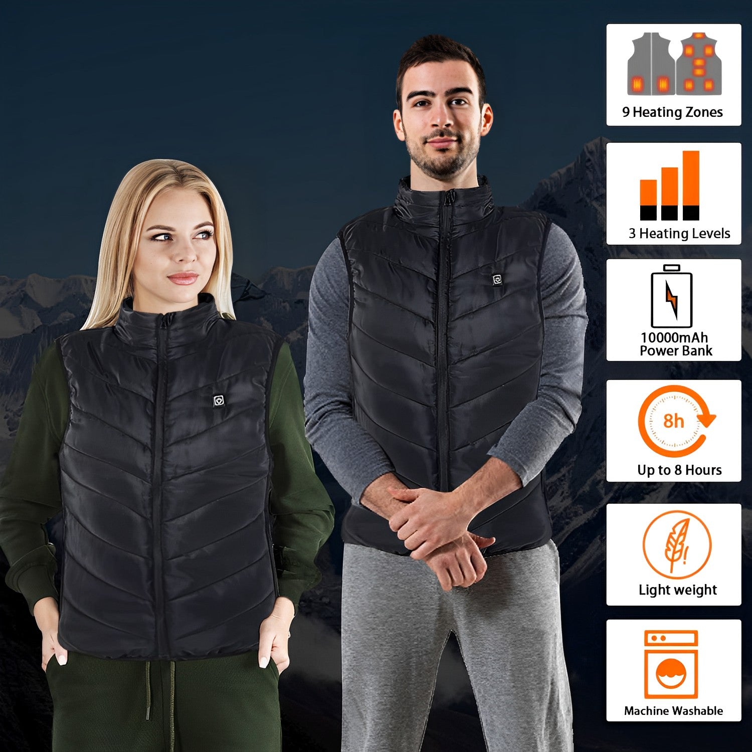 Gilet riscaldato unisex 3
