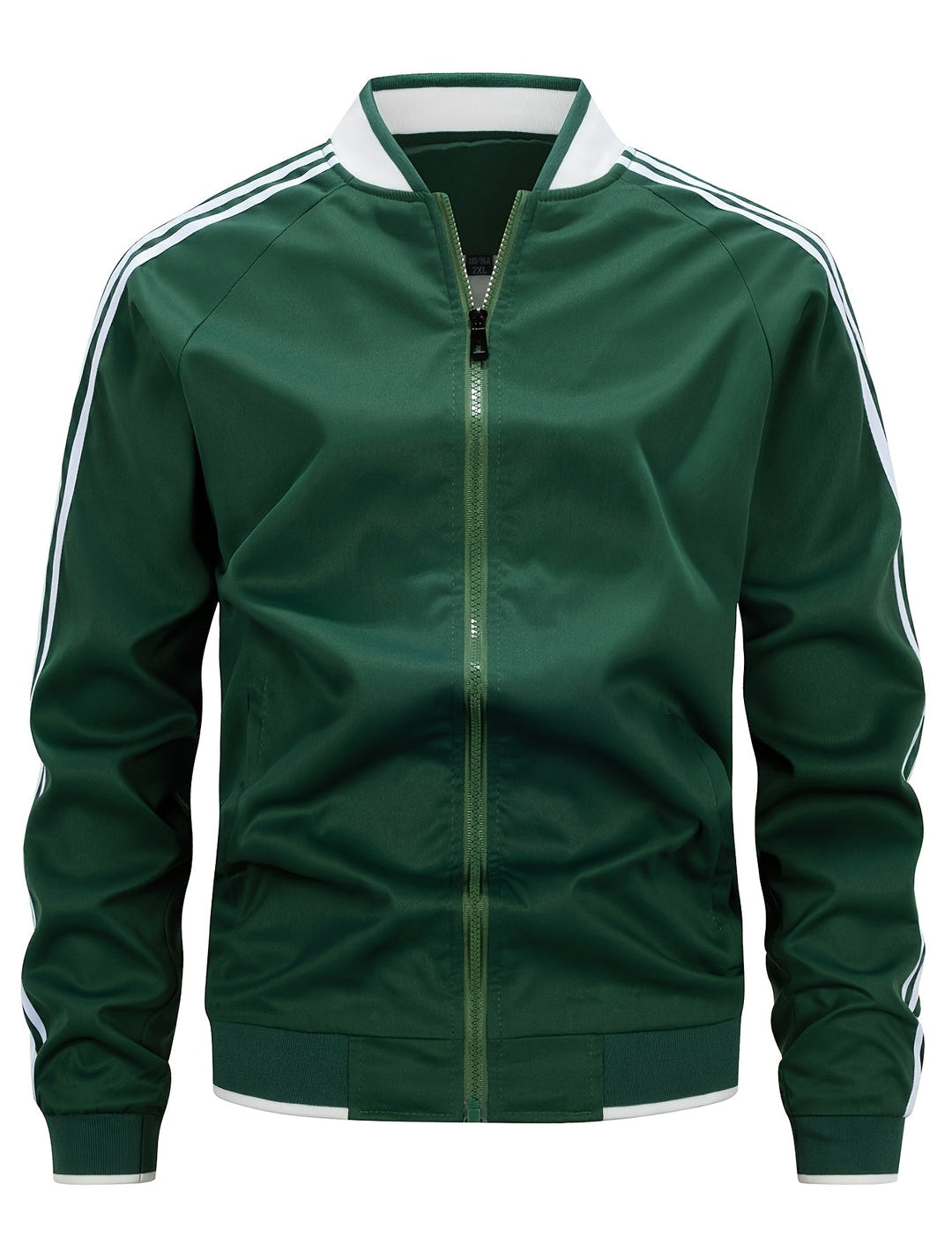 Gilet sportivo da uomo di peso medio | Leggero e traspirante | Colletto da baseball e maniche a righe 0