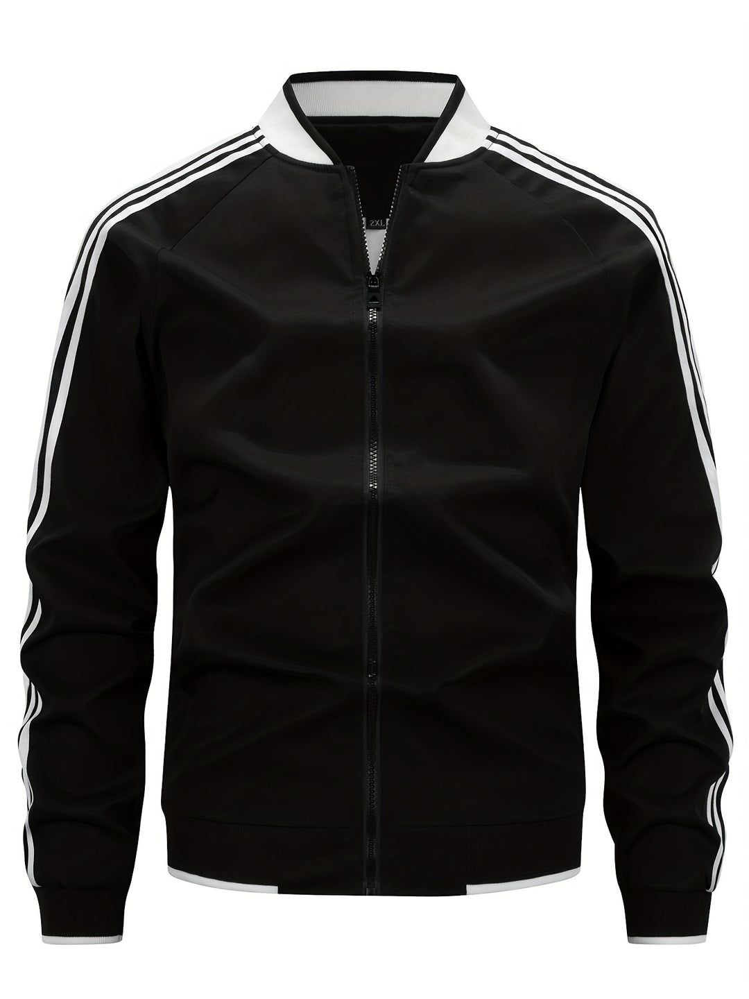 Gilet sportivo da uomo di peso medio | Leggero e traspirante | Colletto da baseball e maniche a righe 2