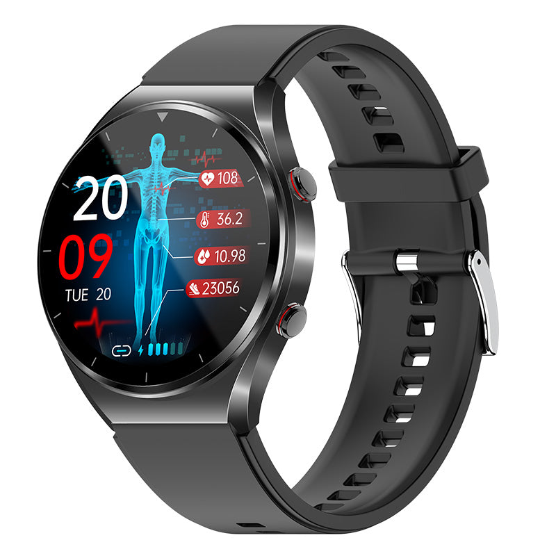 Guidatura nel sangue con un clic | Pressione sanguigna ECG di glicemia | EKG HRV Heart Frequency Monitor Health Smart Watch 0