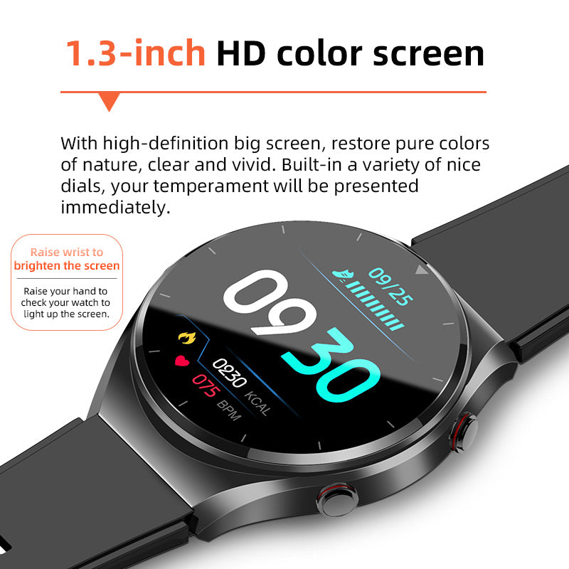 Guidatura nel sangue con un clic | Pressione sanguigna ECG di glicemia | EKG HRV Heart Frequency Monitor Health Smart Watch 3