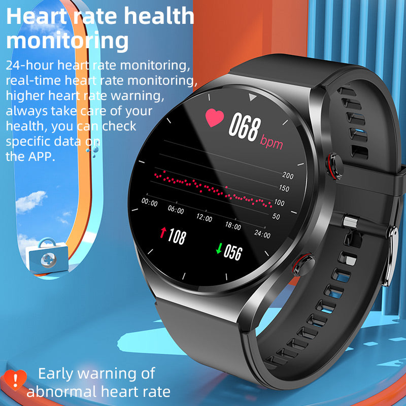 Guidatura nel sangue con un clic | Pressione sanguigna ECG di glicemia | EKG HRV Heart Frequency Monitor Health Smart Watch 6