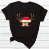 Nero - Renna con cappello da Babbo Natale / S