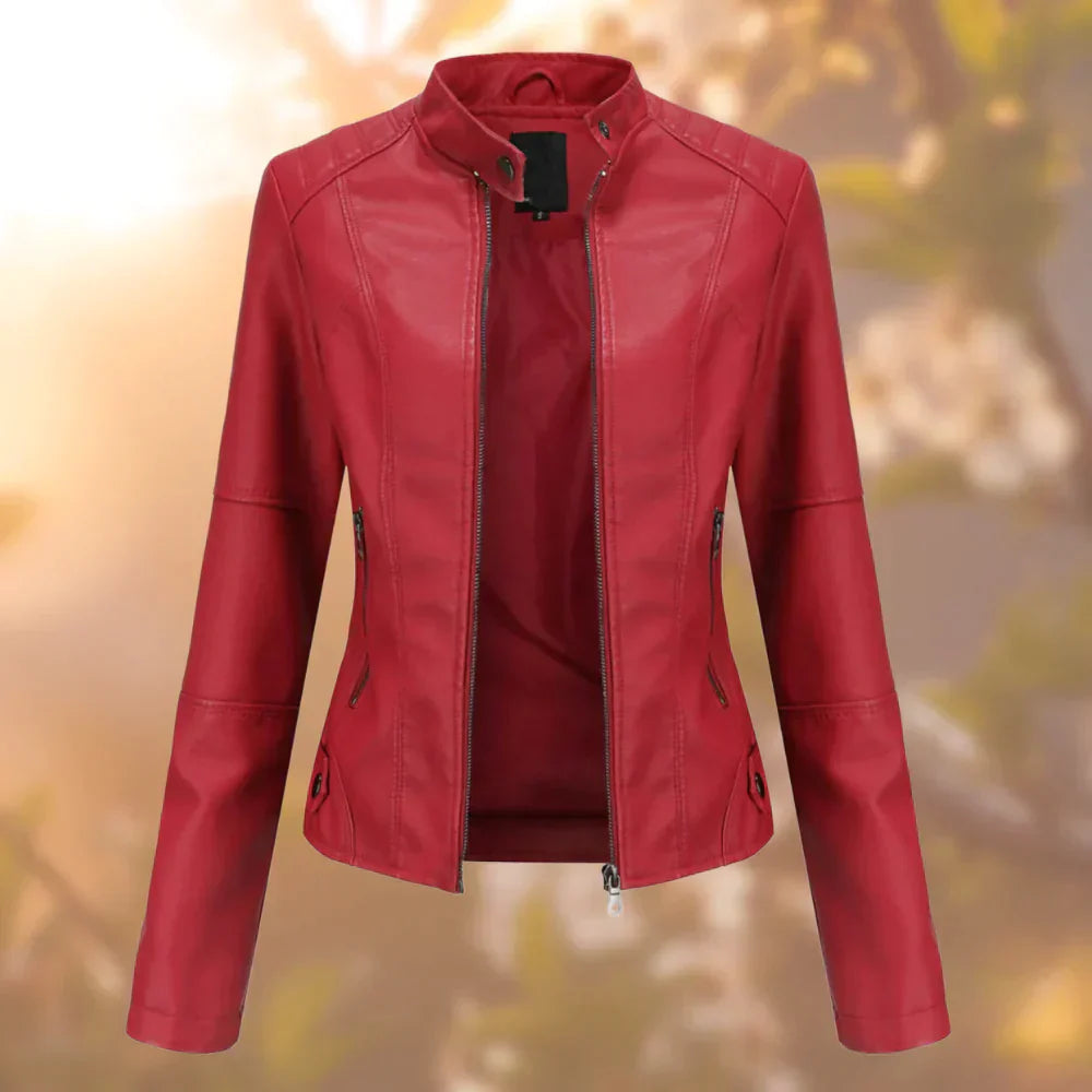 Giacca in ecopelle femminile - Modello Halle elegante e versatile