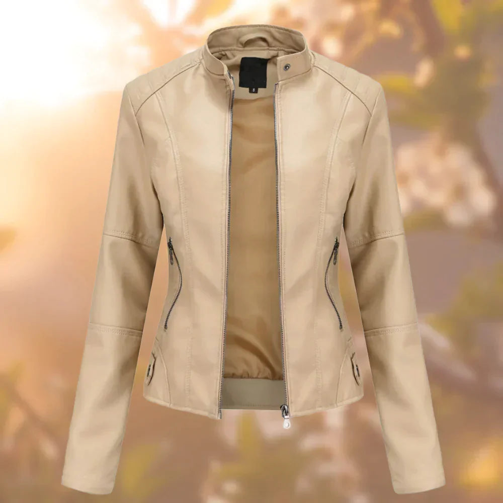 Giacca in ecopelle femminile - Modello Halle elegante e versatile