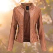 Giacca in ecopelle femminile - Modello Halle elegante e versatile