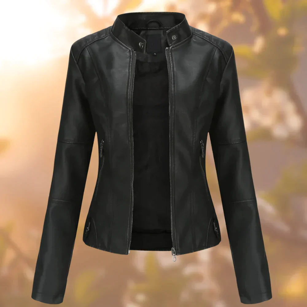 Giacca in ecopelle femminile - Modello Halle elegante e versatile