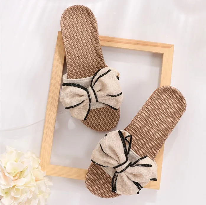 LUCY | Infradito Antiscivolo Eleganti con Fiocco per Massimo Comfort