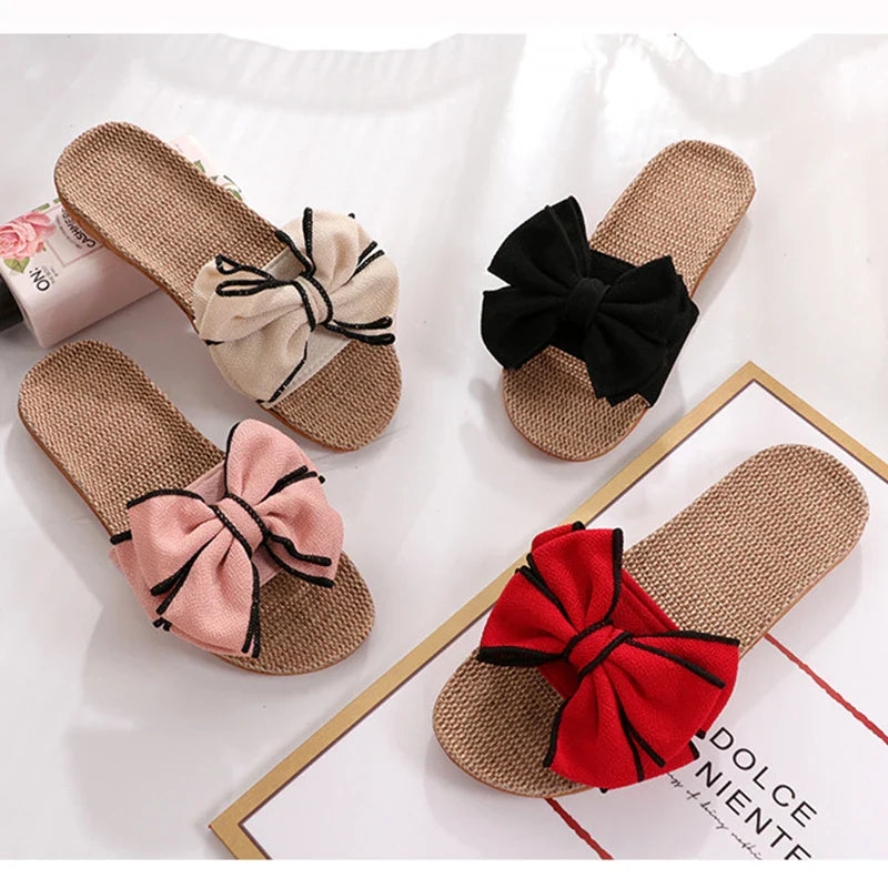 LUCY | Infradito Antiscivolo Eleganti con Fiocco per Massimo Comfort