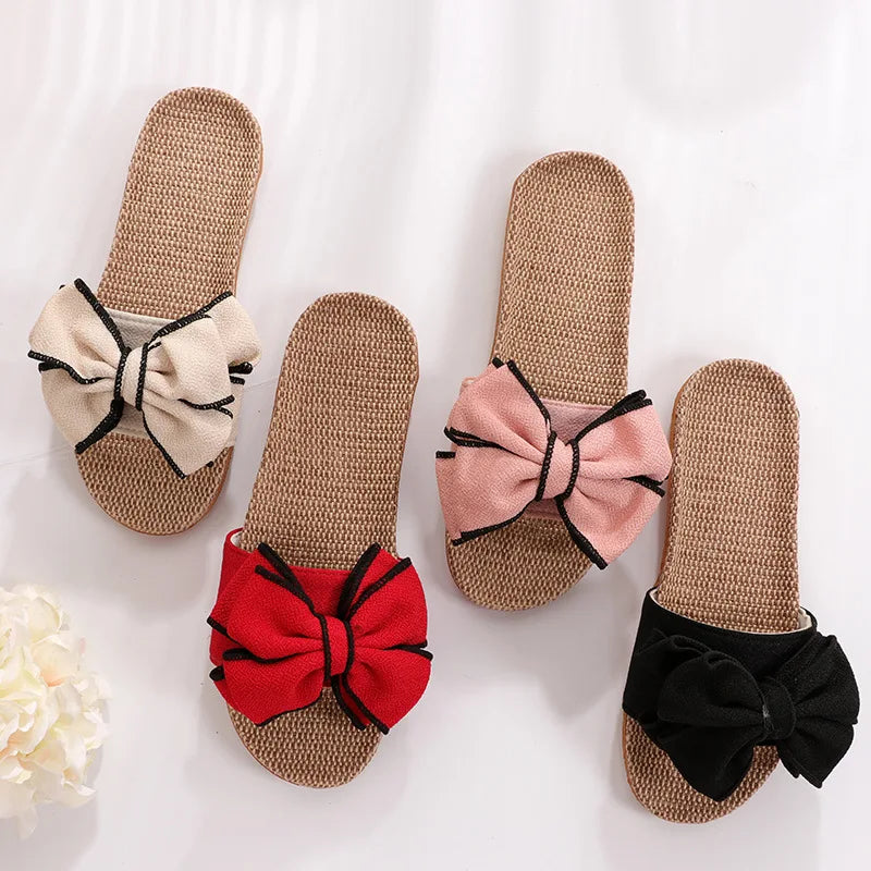 LUCY | Infradito Antiscivolo Eleganti con Fiocco per Massimo Comfort