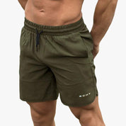  Uomini -ors -Stops Shorts - Tessuto leggero traspirante - cintura elastica con cordone - nel mezzo della lunghezza superiore-5