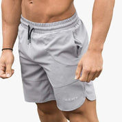  Uomini -ors -Stops Shorts - Tessuto leggero traspirante - cintura elastica con cordone - nel mezzo della lunghezza superiore-3