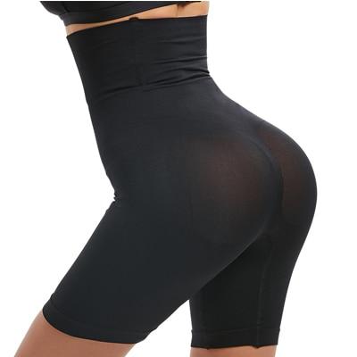 Intimo modellante nero a vita alta, design snellente, tessuto elastico e traspirante, perfetto per silhouette scolpita e comfort quotidiano.
