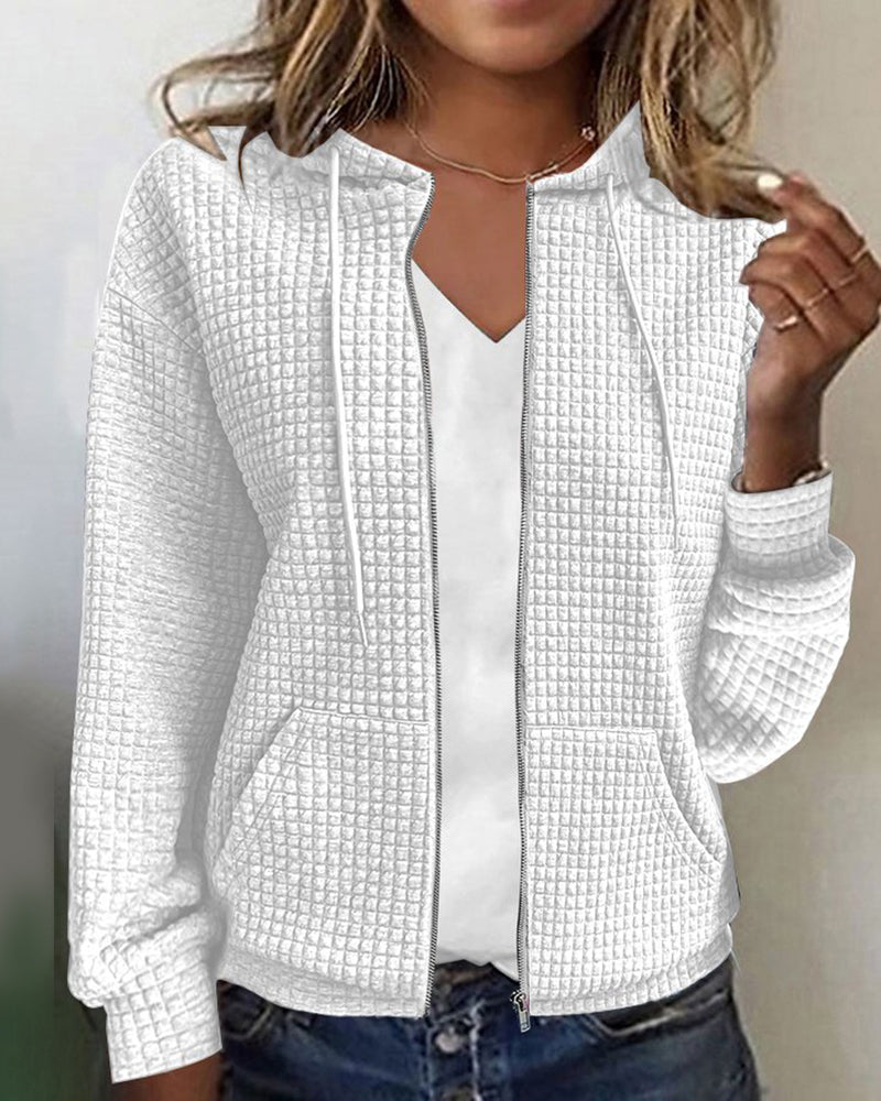 Bella | Elegante gilet con cappuccio per tutti i giorni con tasche da donna
