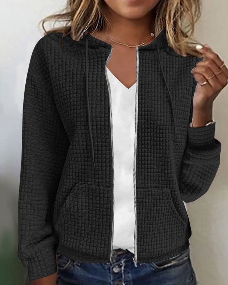 Bella | Elegante gilet con cappuccio per tutti i giorni con tasche da donna