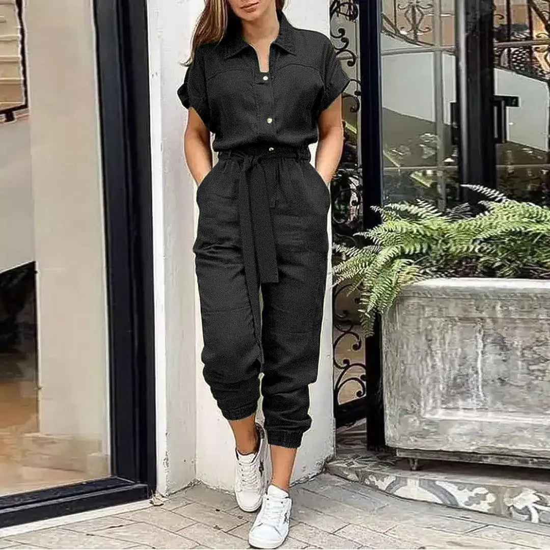 IVY | Summer Cargo Jumpsuit-Lizabella Fashion